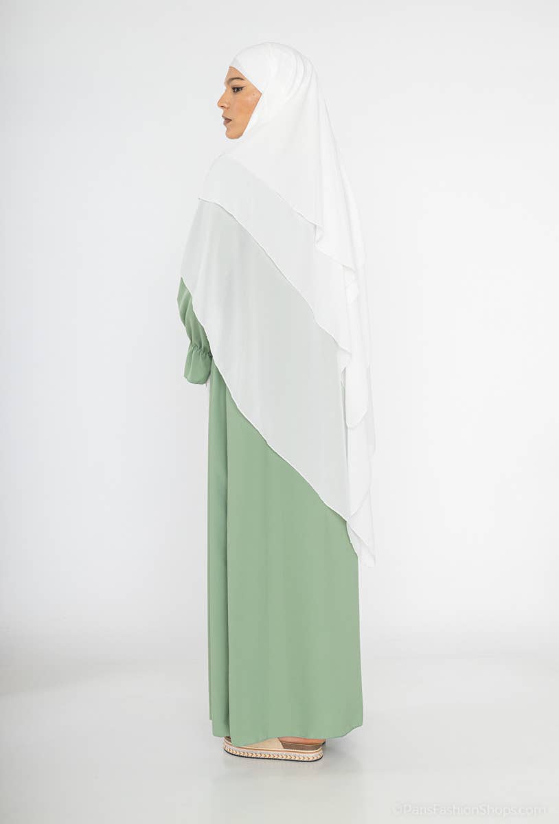 Apple Green Silk Dress