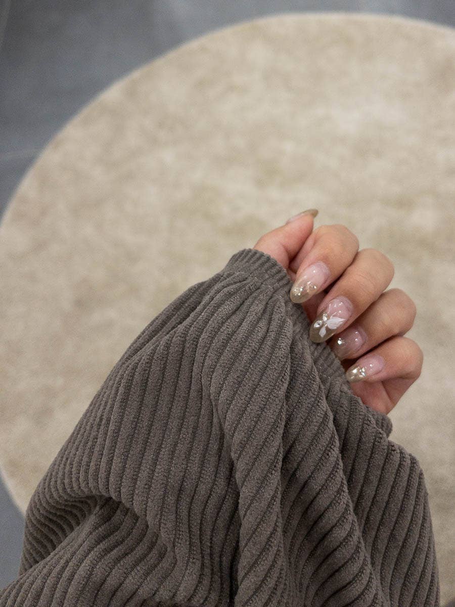 Beige Winter Ballon Dress