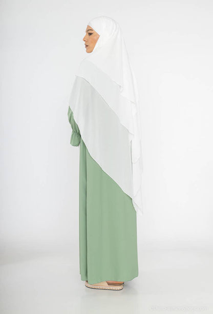 Apple Green Silk Dress