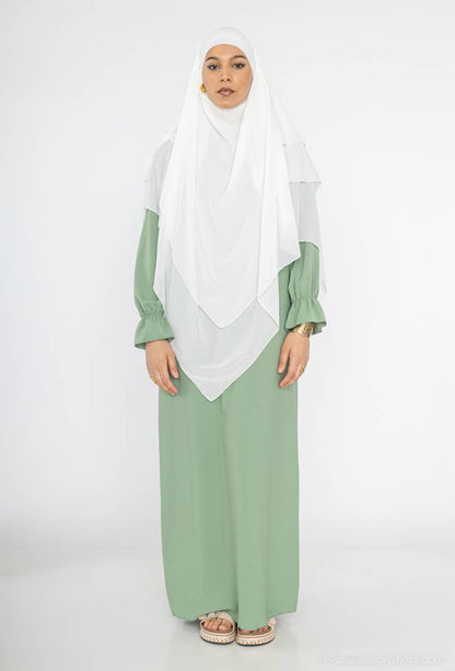 Water Green Silk Dress