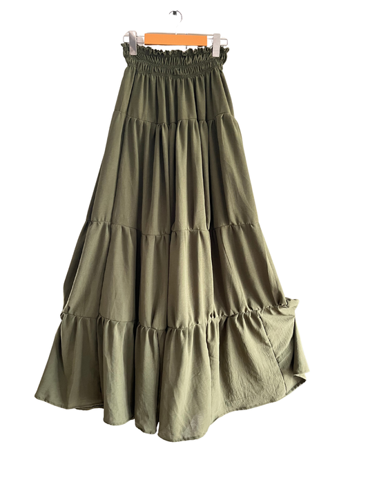 Apple Green Maxi Skirt